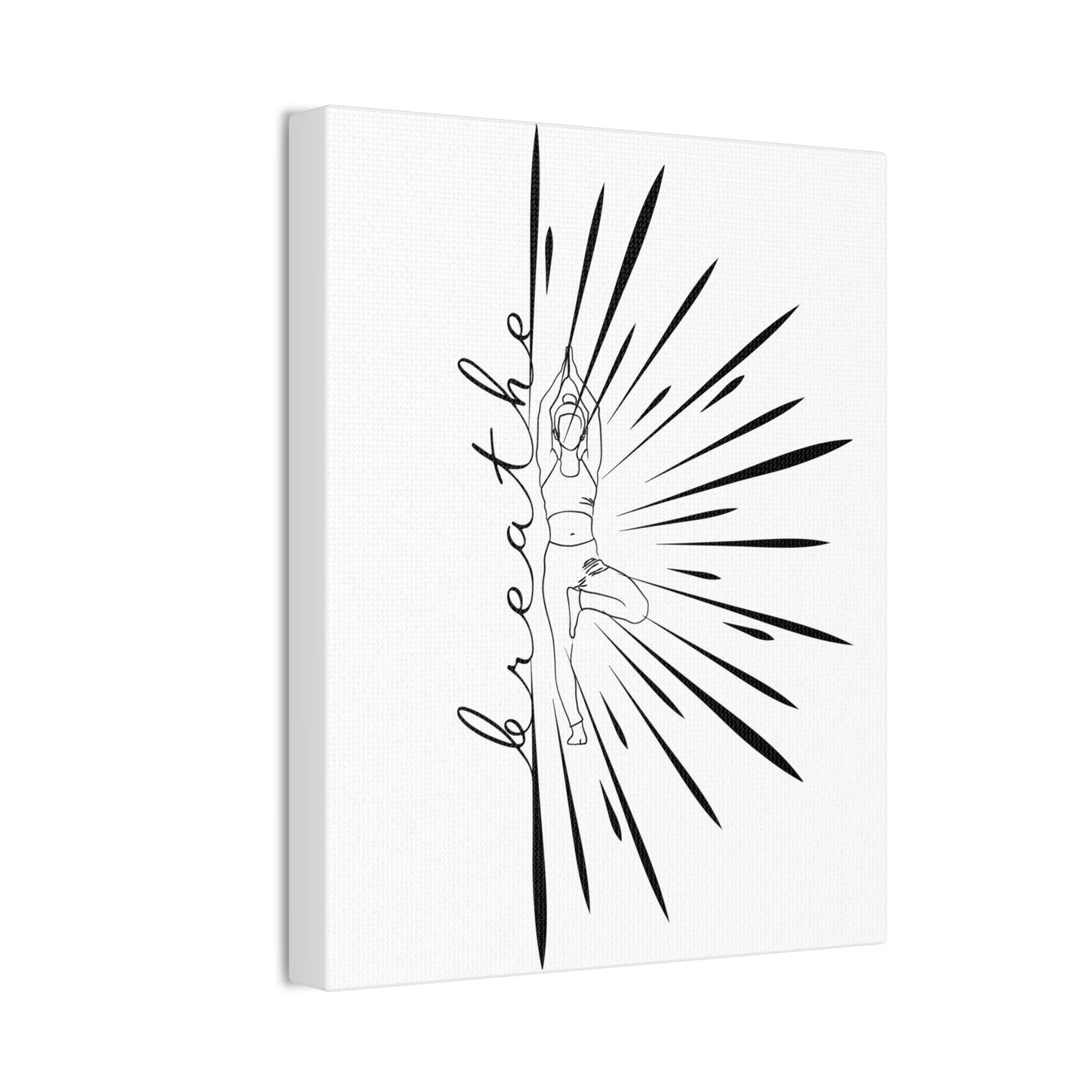 Yoga Wall Canvas — Tree Pose Print