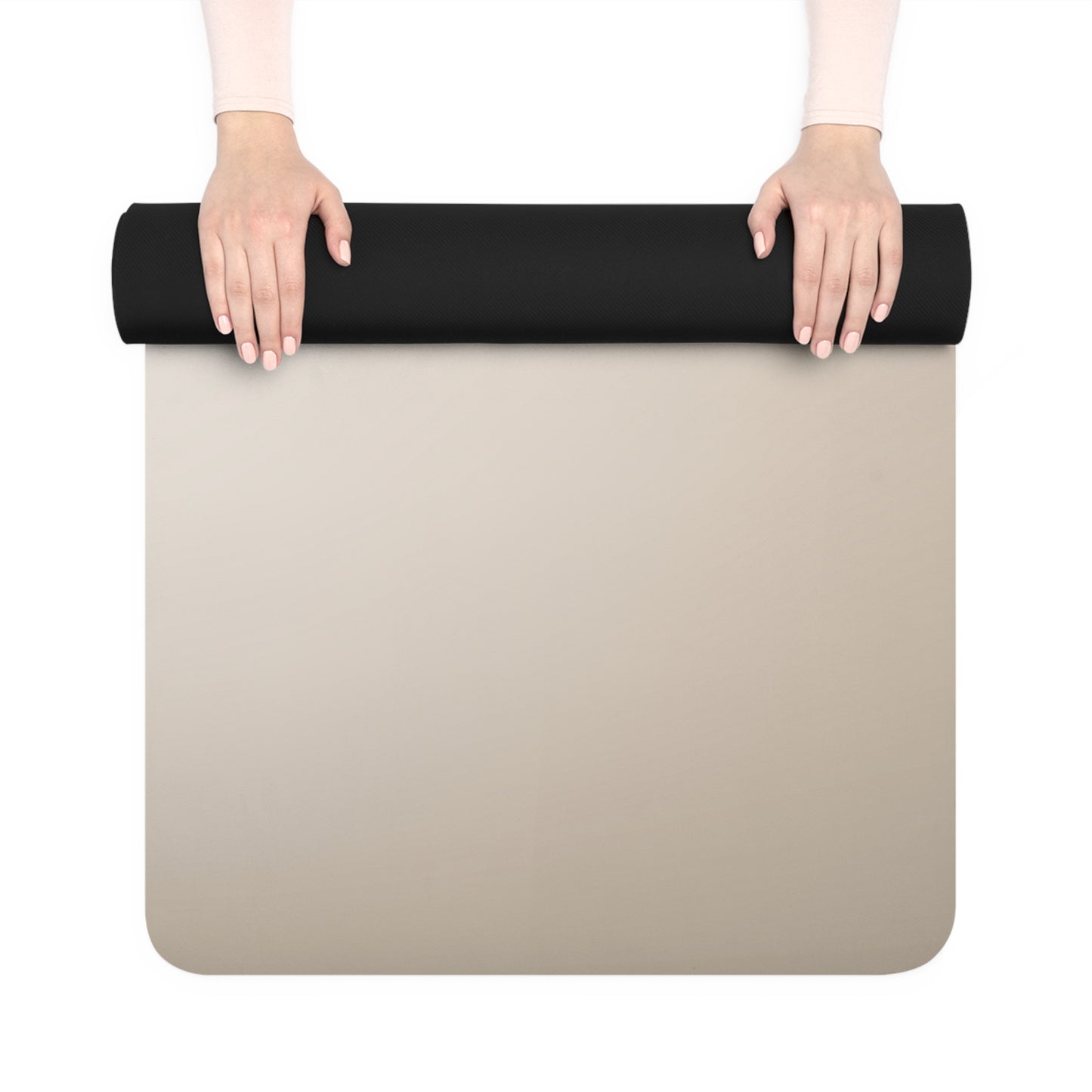 Warrior Pose Rubber Yoga Mat — "I am a Warrior too" Printed Exercise Mat