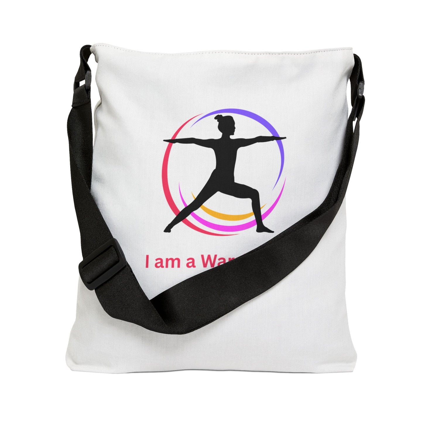 I am a Warrior Too - Yoga Tote Bag with Color