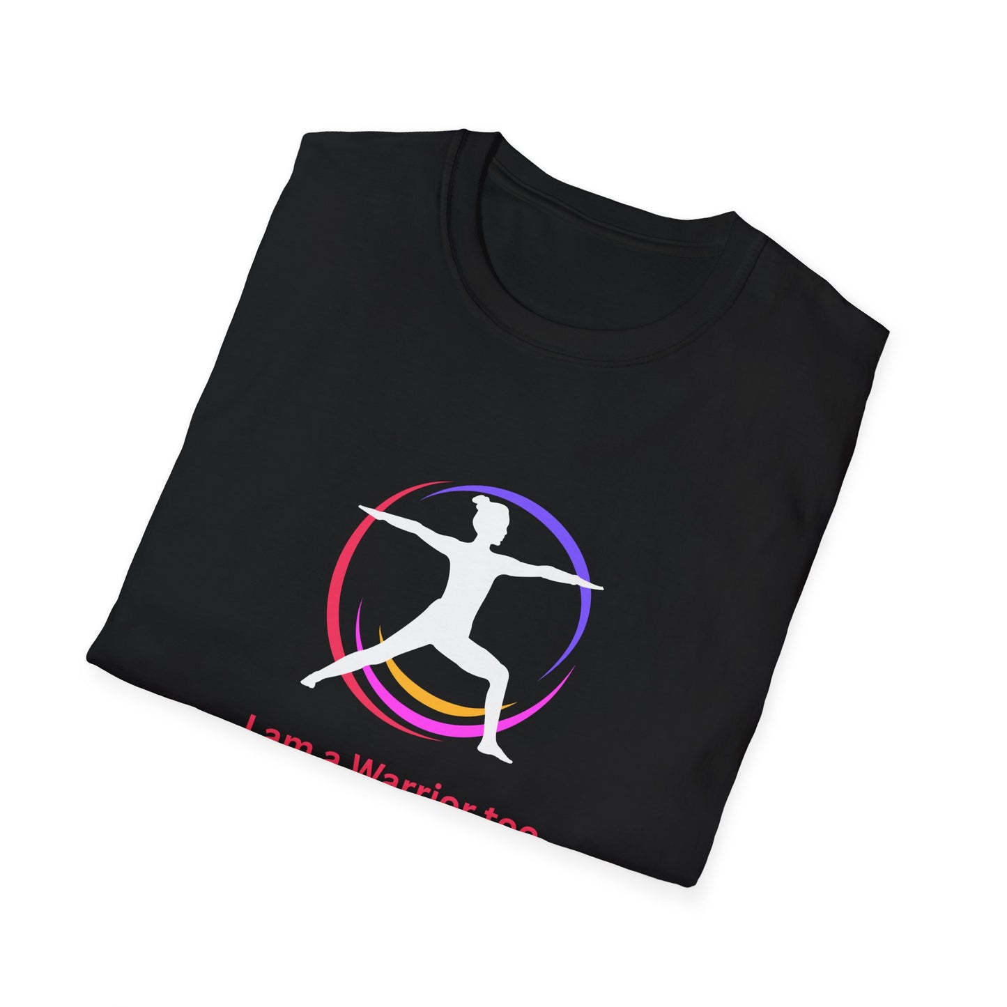 I am a Warrior Too - Yoga T-Shirt - White Logo with Color