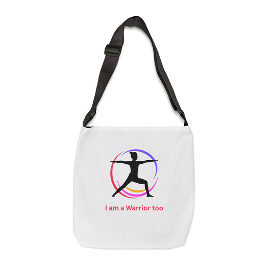 I am a Warrior Too - Yoga Tote Bag with Color