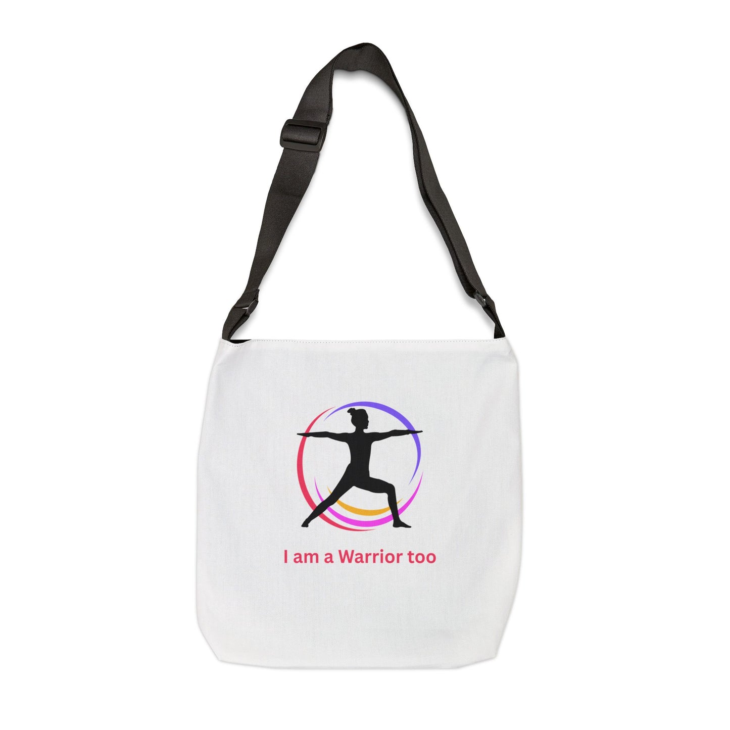 I am a Warrior Too - Yoga Tote Bag with Color