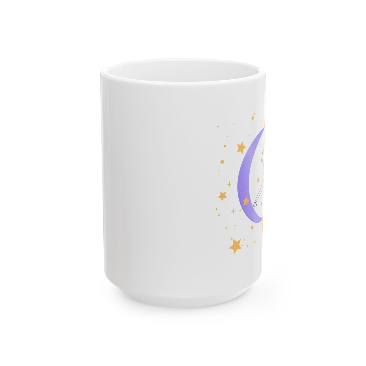 Coffee Mug - Sun & Moon Warrior - Inspirational Ceramic Mug (15oz)