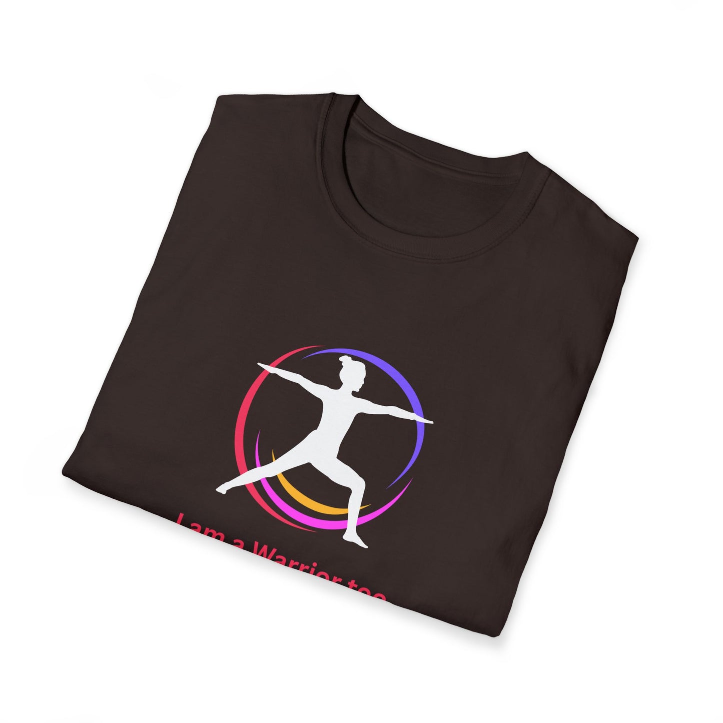 I am a Warrior Too - Yoga T-Shirt - White Logo with Color