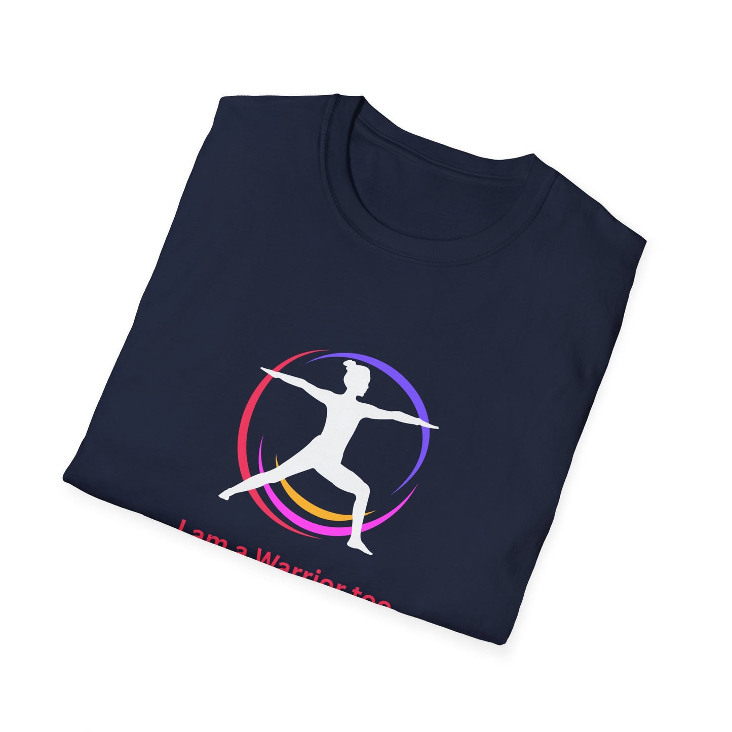 I am a Warrior Too - Yoga T-Shirt - White Logo with Color