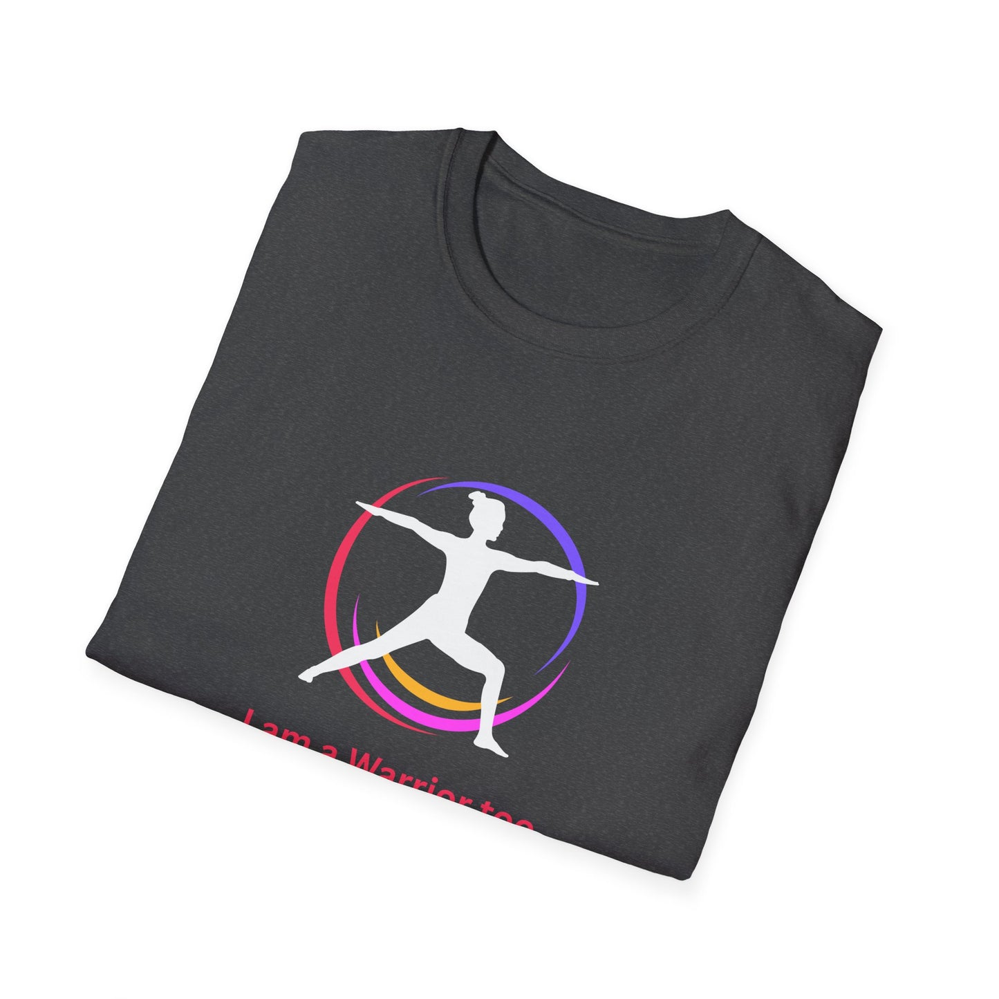 I am a Warrior Too - Yoga T-Shirt - White Logo with Color