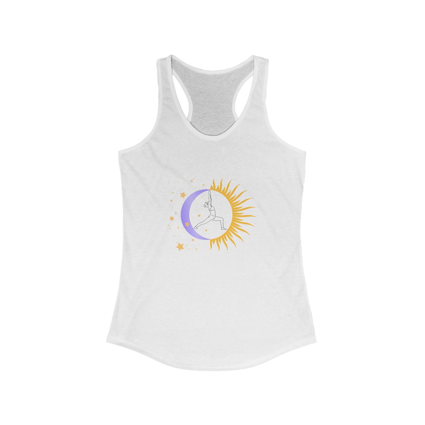 Sun & Moon Warrior - Women's Yoga Racerback Tank