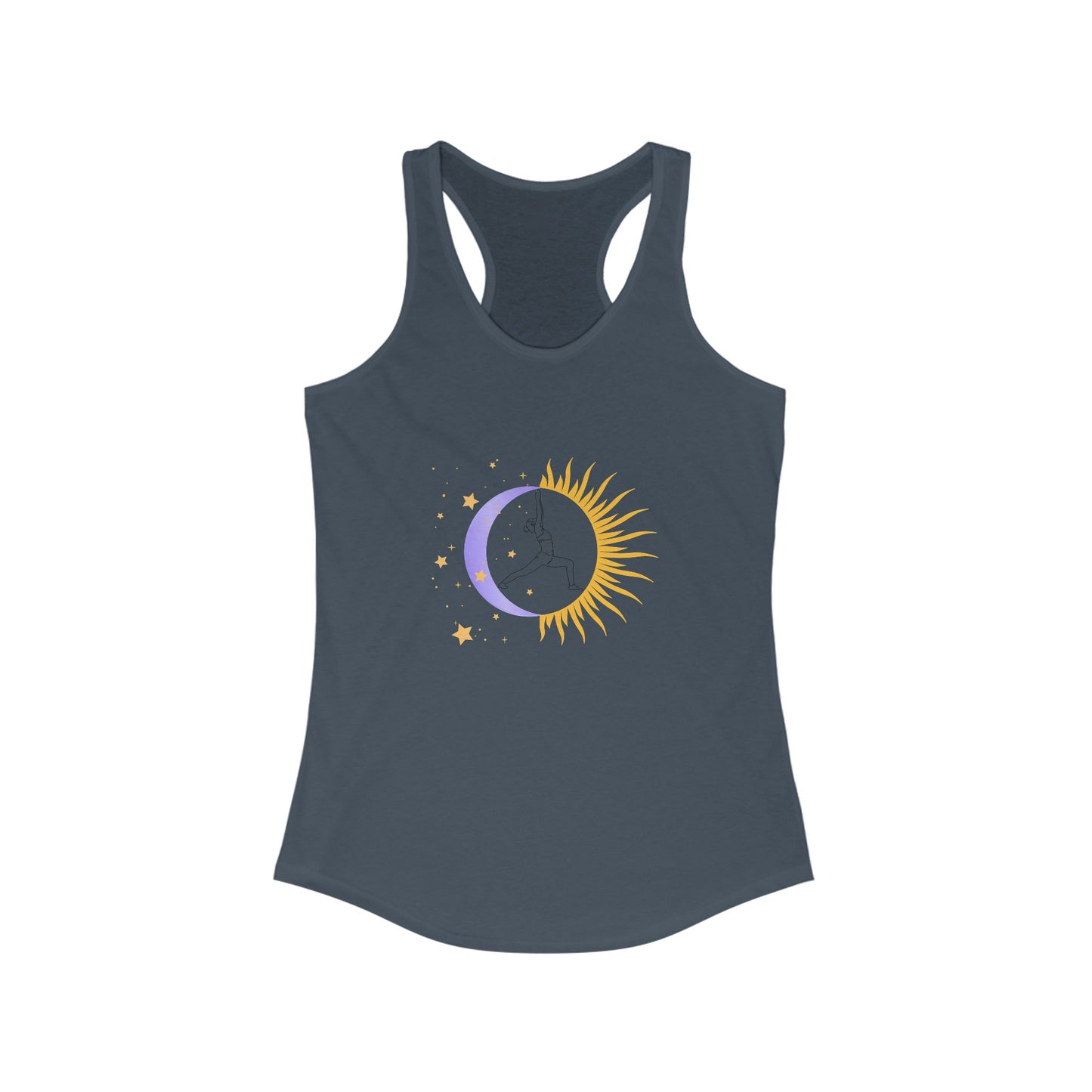 Sun & Moon Warrior - Women's Yoga Racerback Tank