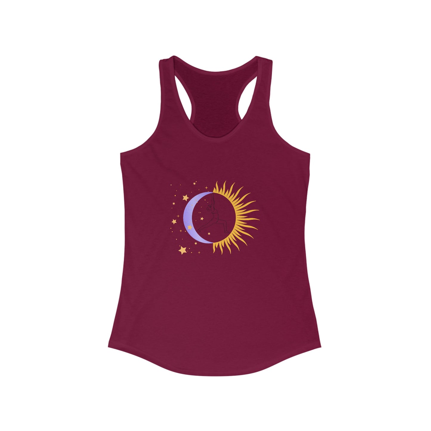 Sun & Moon Warrior - Women's Yoga Racerback Tank