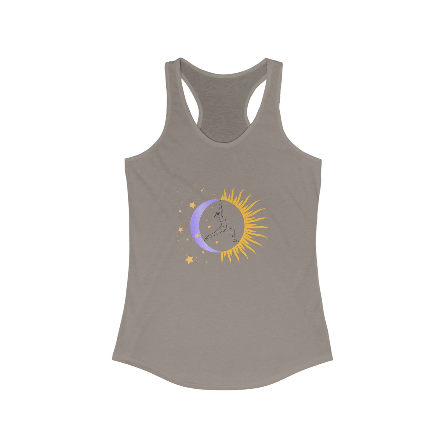 Sun & Moon Warrior - Women's Yoga Racerback Tank