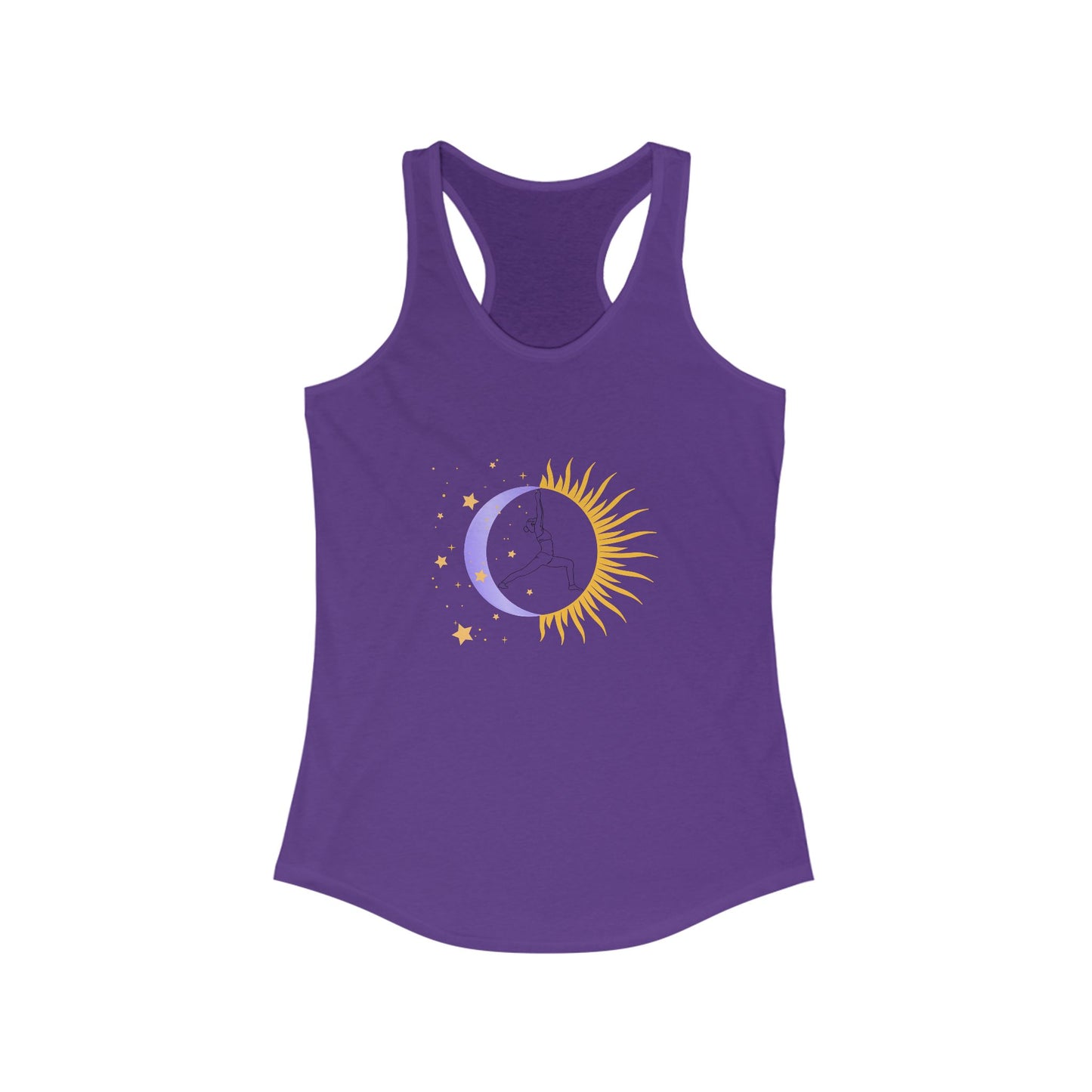 Sun & Moon Warrior - Women's Yoga Racerback Tank