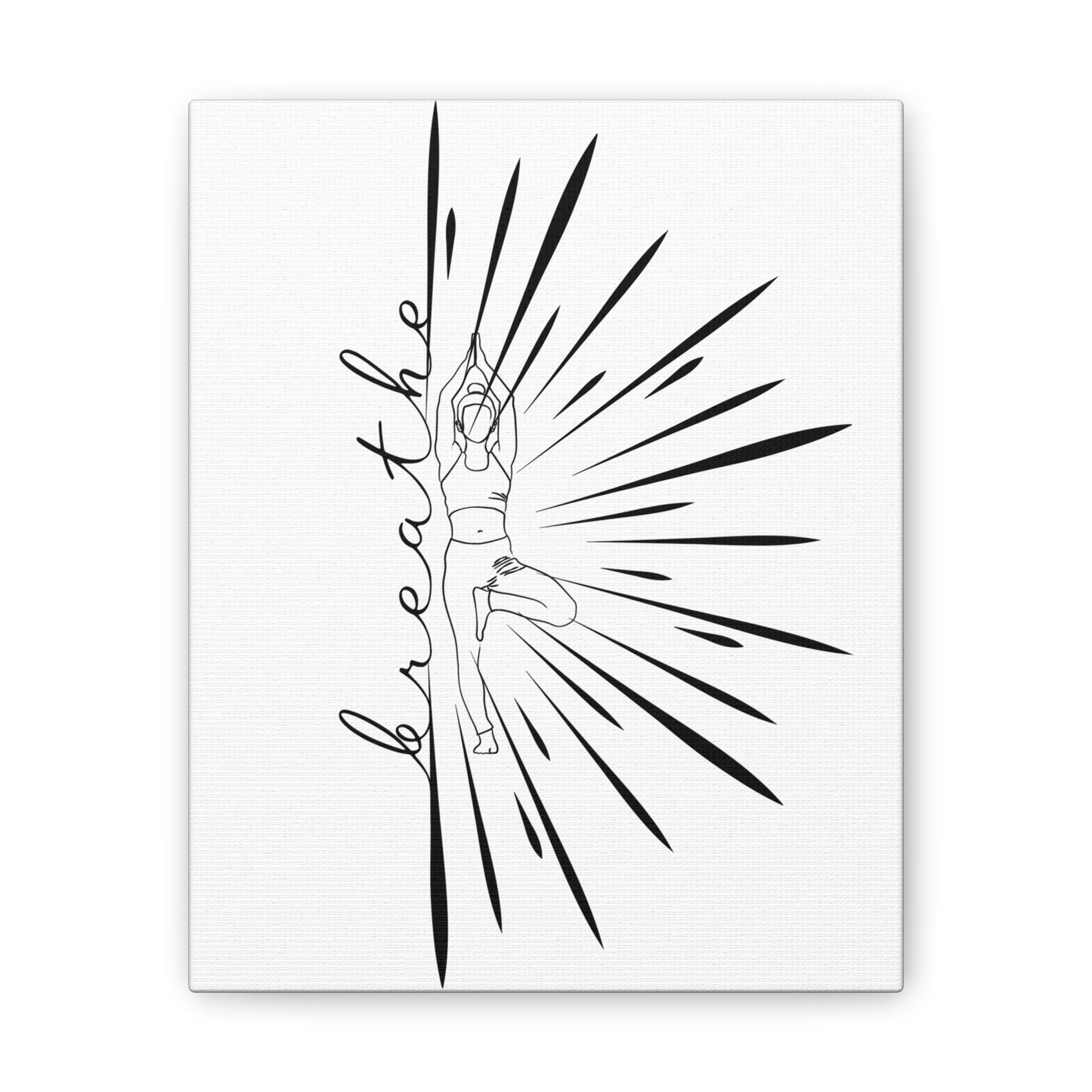 Yoga Wall Canvas — Tree Pose Print