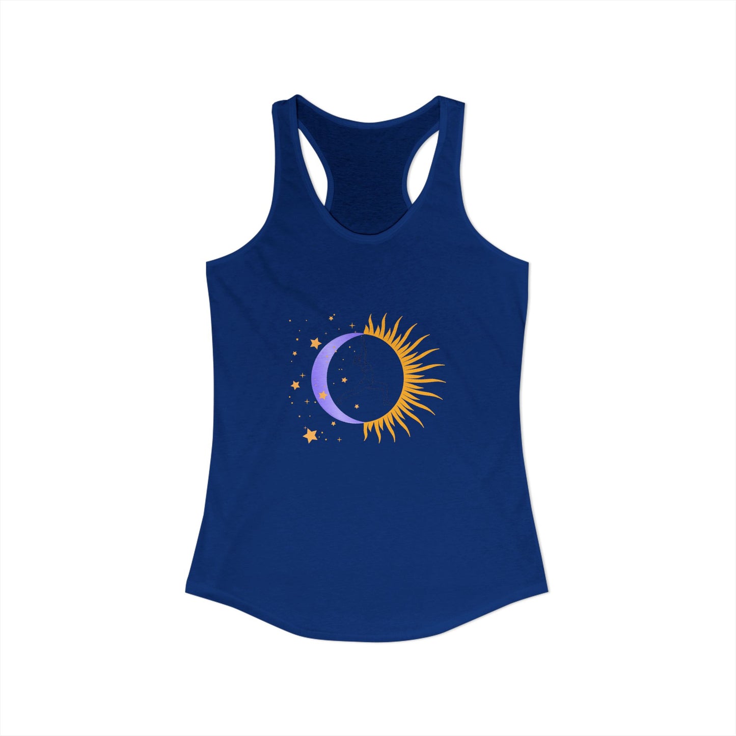 Sun and Moon Warrior - Women's Yoga Racerback Tank