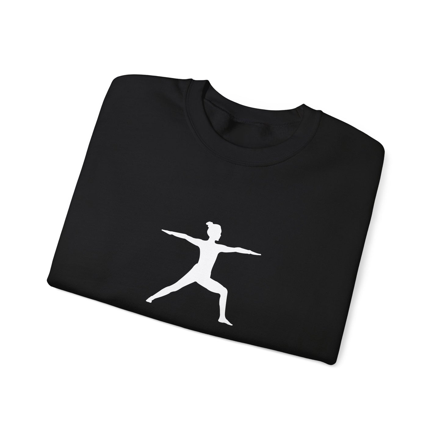I am a Warrior Too - Yoga Sweatshirt - Unisex Heavy Blend Crewneck - White Logo