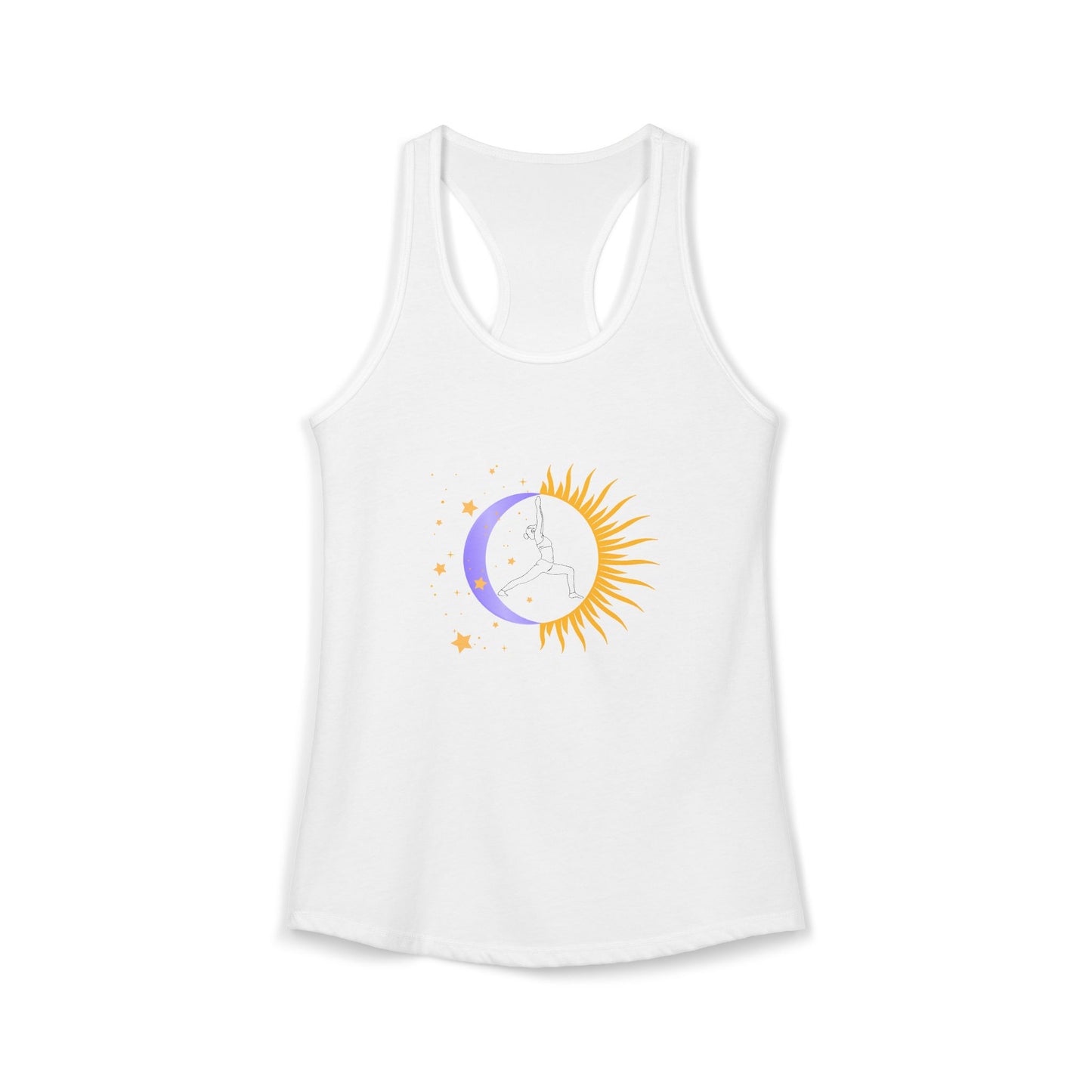 Sun and Moon Warrior - Women's Yoga Racerback Tank