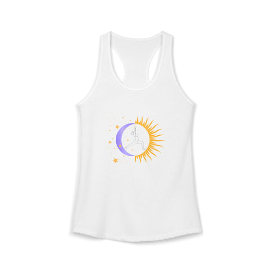 Sun and Moon Warrior - Women's Yoga Racerback Tank
