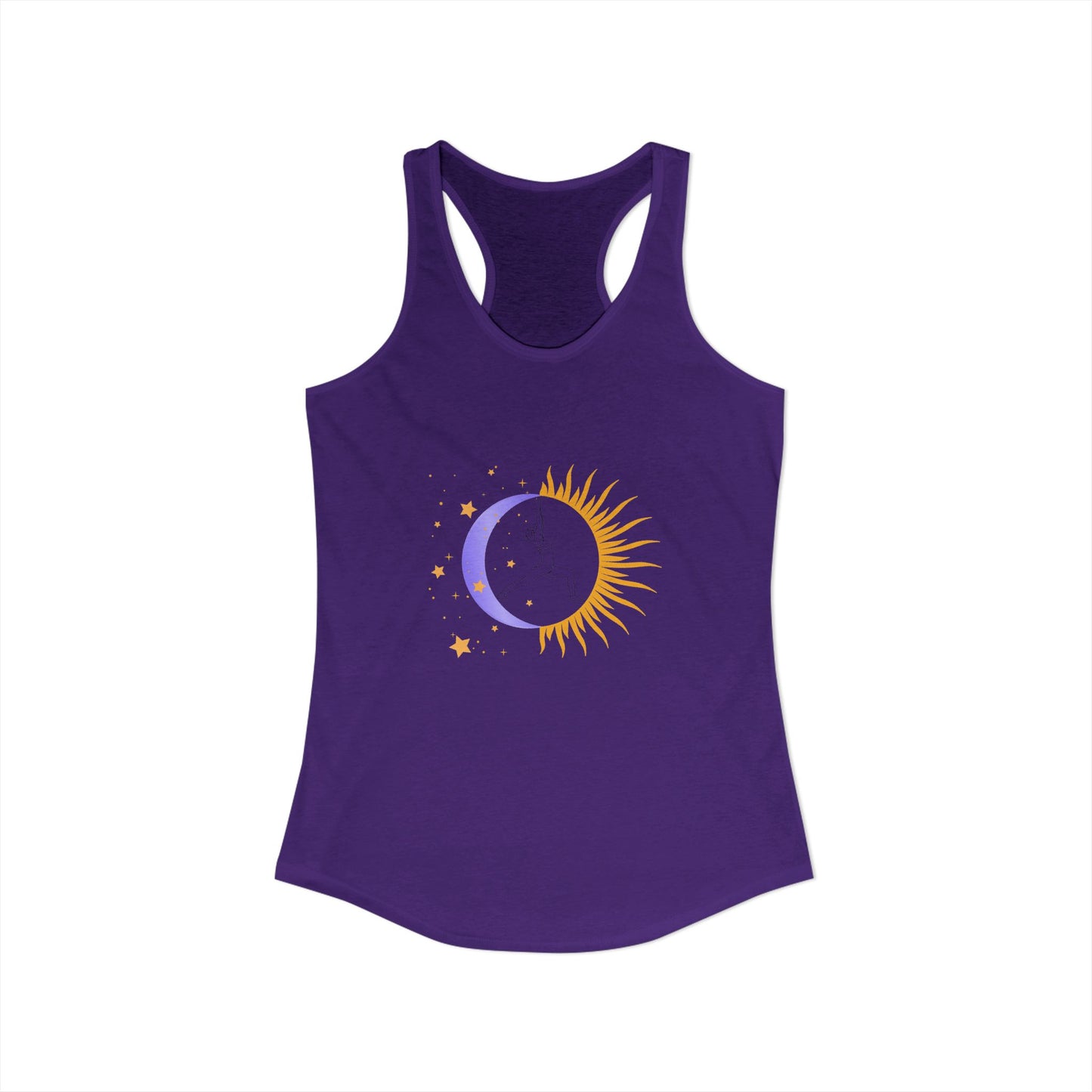 Sun and Moon Warrior - Women's Yoga Racerback Tank